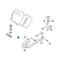 OEM 2011 Mercury Mariner Engine Support Insulator Diagram - YL8Z-6P018-AA