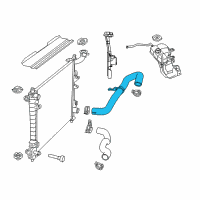 OEM Jeep Grand Cherokee Hose-Radiator Inlet Diagram - 55038026AJ