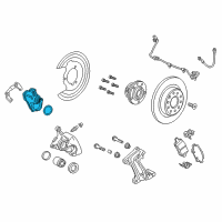 OEM GMC Actuator Kit-Rear Parking Brake Diagram - 13520207