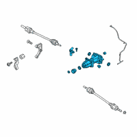 OEM 2022 Ford Edge Differential Assembly Diagram - K2GZ-4000-R