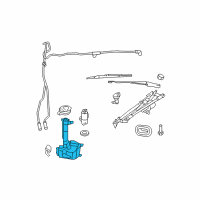 OEM 2010 Chrysler Sebring Reservoir-Windshield Washer Diagram - 68020535AA