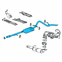 OEM 2021 Chevrolet Silverado 1500 Front Pipe Diagram - 84495633