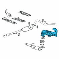 OEM NOX Catalytic Converter Assembly (W/ Fltr) Diagram - 12694479