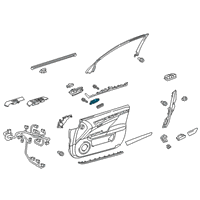 OEM 2015 Lexus GS450h Switch, Seat Memory Diagram - 84927-30120