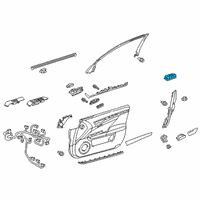 OEM 2020 Lexus RX350 Switch Assembly, Power Window Diagram - 84810-0E090