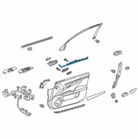 OEM 2019 Lexus GS F Lamp Assembly, Interior Diagram - 81090-30080