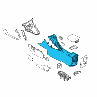 OEM 2015 Ford Focus Center Console Diagram - F1EZ-58045A36-HB