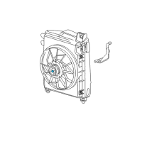 OEM Dodge Ram 1500 Motor-CONDENSER Fan Diagram - 5093760AA