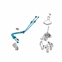 OEM Ford Focus Shift Control Cable Diagram - BV6Z-7E395-AF