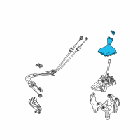 OEM Ford Focus Shift Knob Diagram - BV6Z-7213-B