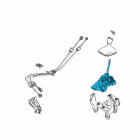 OEM Ford Focus Gear Shift Assembly Diagram - CV6Z-7210-A