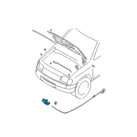 OEM Nissan Male Assy-Hood Lock Diagram - 65601-3S500
