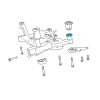 OEM Dodge Avenger ISOLATOR-CROSSMEMBER Diagram - 4766075AC