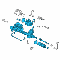 OEM Honda Rack Assembly, Power Steering (Eps) (Service) Diagram - 53620-TEG-A00