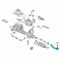 OEM Honda Civic End Complete, Tie Rod Diagram - 53540-TBA-A01