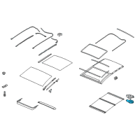 OEM 2016 Hyundai Elantra GT Motor Assembly-PANORAMAROOF(Roller) Diagram - 81631-A5010