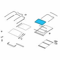 OEM Hyundai Elantra GT Weatherstrip-Panoramaroof Frame Diagram - 81614-A5010