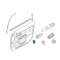 OEM 2009 Lincoln MKZ Lock Switch Diagram - 6H6Z-14028-AAA