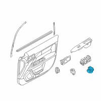 OEM Lincoln MKZ Window Switch Diagram - 6H6Z-14529-BAA