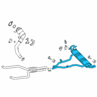 OEM 2022 BMW X5 Rear Muffler With Exhaust Fl Diagram - 18-30-7-935-483