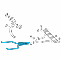 OEM 2022 BMW X5 Front Muffler Diagram - 18-30-7-935-482