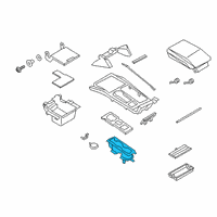 OEM 2020 Ford Explorer Cup Holder Diagram - LB5Z-7813562-BA