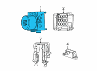 OEM 2020 Dodge Charger Anti-Lock Brake Control Unit Diagram - 68258644AA