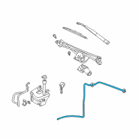 OEM Lincoln Aviator Washer Hose Diagram - 2C5Z-17K605-AA