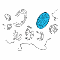 OEM 2019 BMW i8 Brake Disc, Lightweight, Vented, Performance. Diagram - 34-21-6-864-678