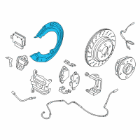 OEM BMW i8 Protection Plate Left Diagram - 34-21-6-858-629