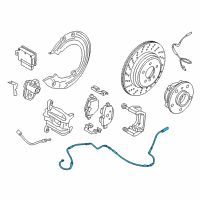 OEM 2019 BMW i8 Brake-Pad Sensor, Rear Diagram - 34-35-6-858-645