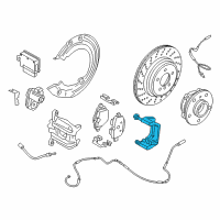 OEM 2017 BMW i8 Calliper Carrier Left Diagram - 34-20-6-870-633