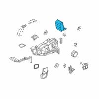 OEM Ford Evaporator Core Diagram - 5L1Z-19860-CA