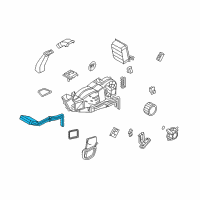 OEM Lincoln Heater Core Diagram - 7L1Z-18476-B
