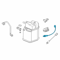 OEM 2014 Chevrolet Spark Upper Oxygen Sensor Diagram - 25180900