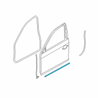 OEM BMW 535i GT xDrive Joint Seal, Door, Front Left Diagram - 51-33-7-196-347