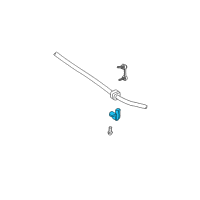 OEM 2005 GMC Envoy XUV Stabilizer Bar Clamp Diagram - 25797990