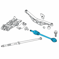 OEM 2022 BMW X2 Rear Cv Axle Assembly Diagram - 33-20-7-646-867