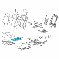 OEM 2019 Toyota C-HR Seat Cushion Heater Diagram - 87510-F4030