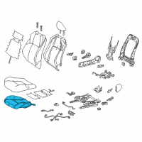 OEM 2019 Toyota C-HR Seat Cushion Pad Diagram - 71511-F4020