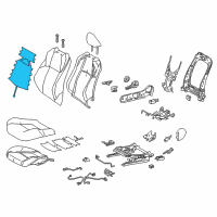 OEM 2019 Toyota C-HR Seat Back Heater Diagram - 87530-F4030