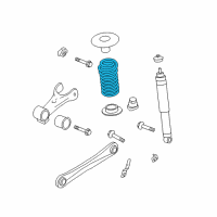 OEM 2009 Ford Mustang Coil Spring Diagram - 7R3Z-5560-J