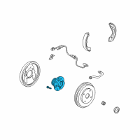 OEM 2001 Honda Accord Bearing Assembly, Rear Hub Unit Diagram - 42200-S84-C31