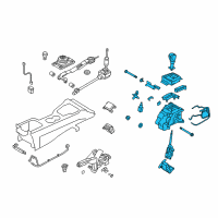 OEM Hyundai Genesis Coupe Lever Assembly-Automatic Transmission Diagram - 46700-2M680