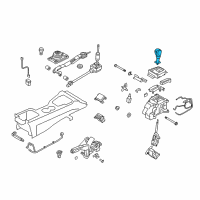 OEM Hyundai Genesis Coupe Knob-Gear Shift Lever Diagram - 46711-2M400