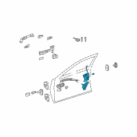 OEM 2008 Lexus LS460 Front Door Lock Assembly W/Motor, Right Diagram - 69030-50270