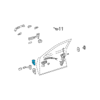 OEM 2019 Toyota Mirai Upper Hinge Diagram - 68730-30180