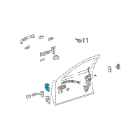 OEM 2017 Lexus LS460 Hinge Assy, Front Door Diagram - 68730-30180