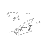 OEM 2009 Lexus LS460 Rod, Front Door Lock Open, RH Diagram - 69311-50050
