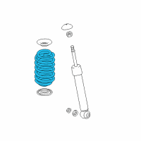 OEM 2018 Toyota Camry Coil Spring Diagram - 48231-06A20